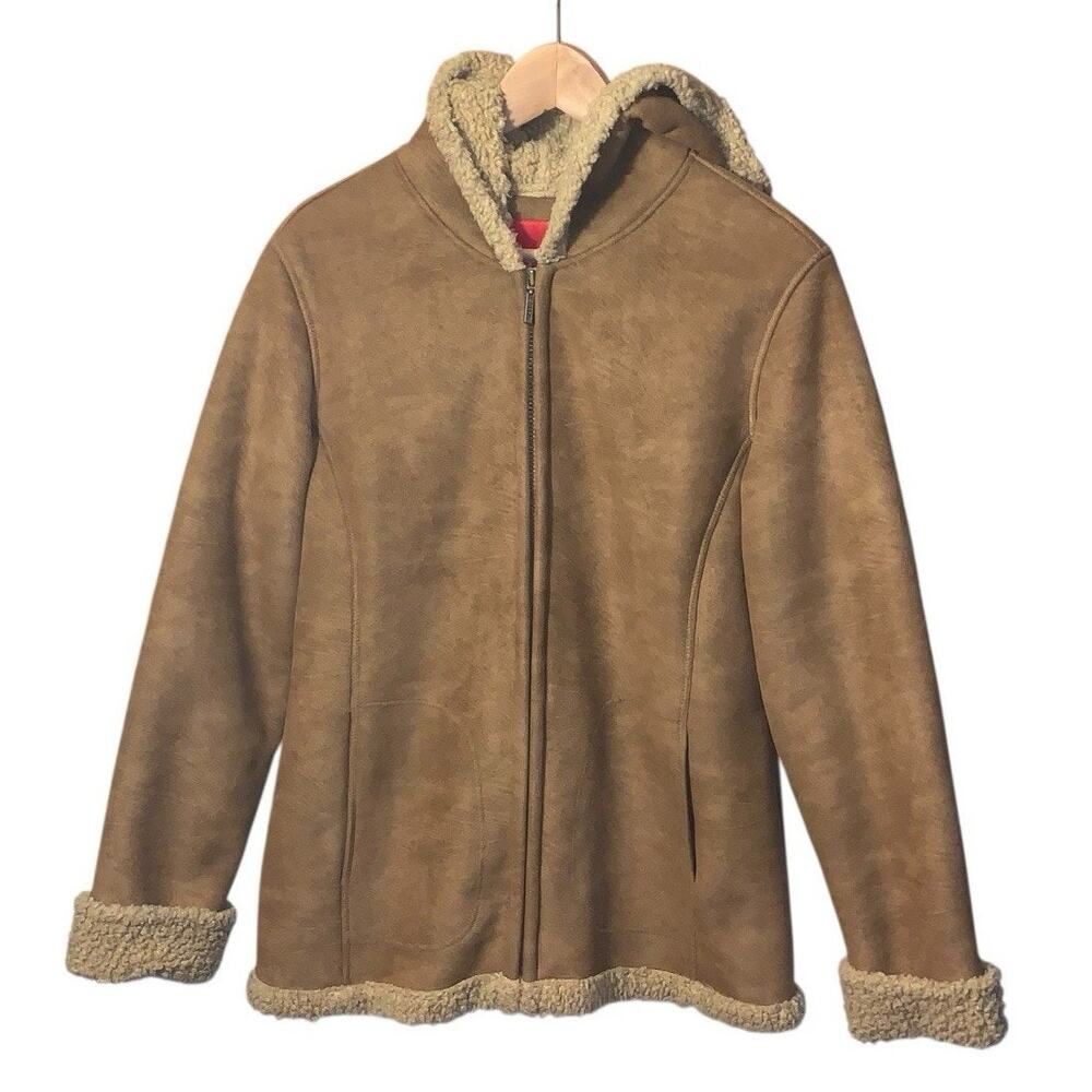 Espirt Vtg Womens Y2K Jacket M Full Zip Hooded Retro
